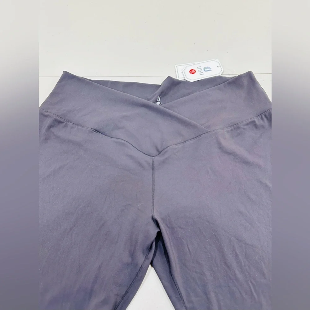NWT. UEU‎ Elastic High Waist Leggings Flare  Fitness Pants For Women Size XXL